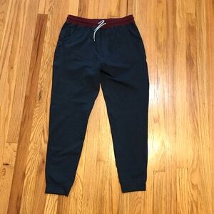 Marine Layer Sport Yoga Joggers Heather Navy Medium